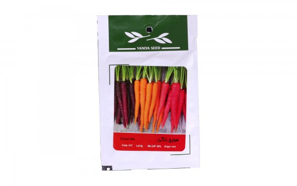 بذر هویج رنگی (Carrot Mix) وانیا آذر سبزینه کد H17 مقدار 3 گرم