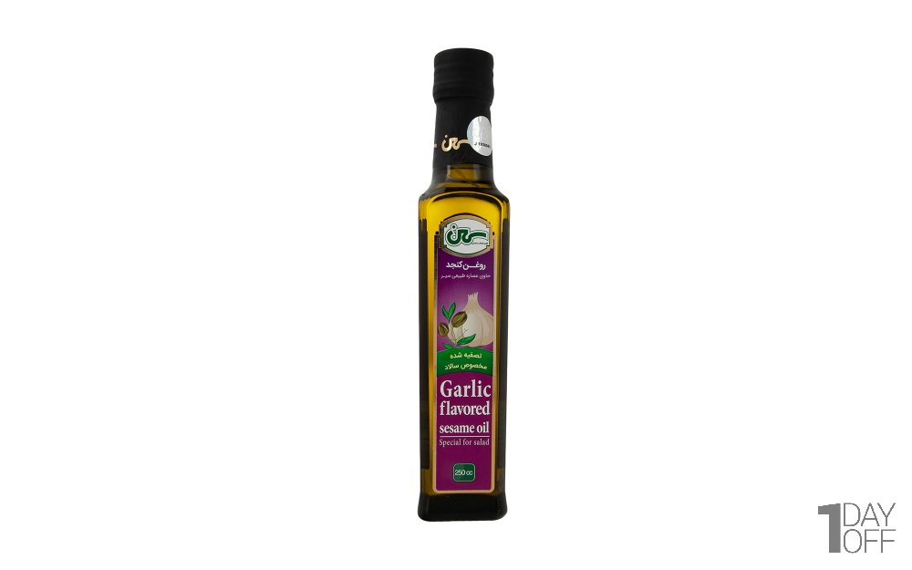 روغن کنجد با طعم سیر سمن مقدار 250 سی‌سی