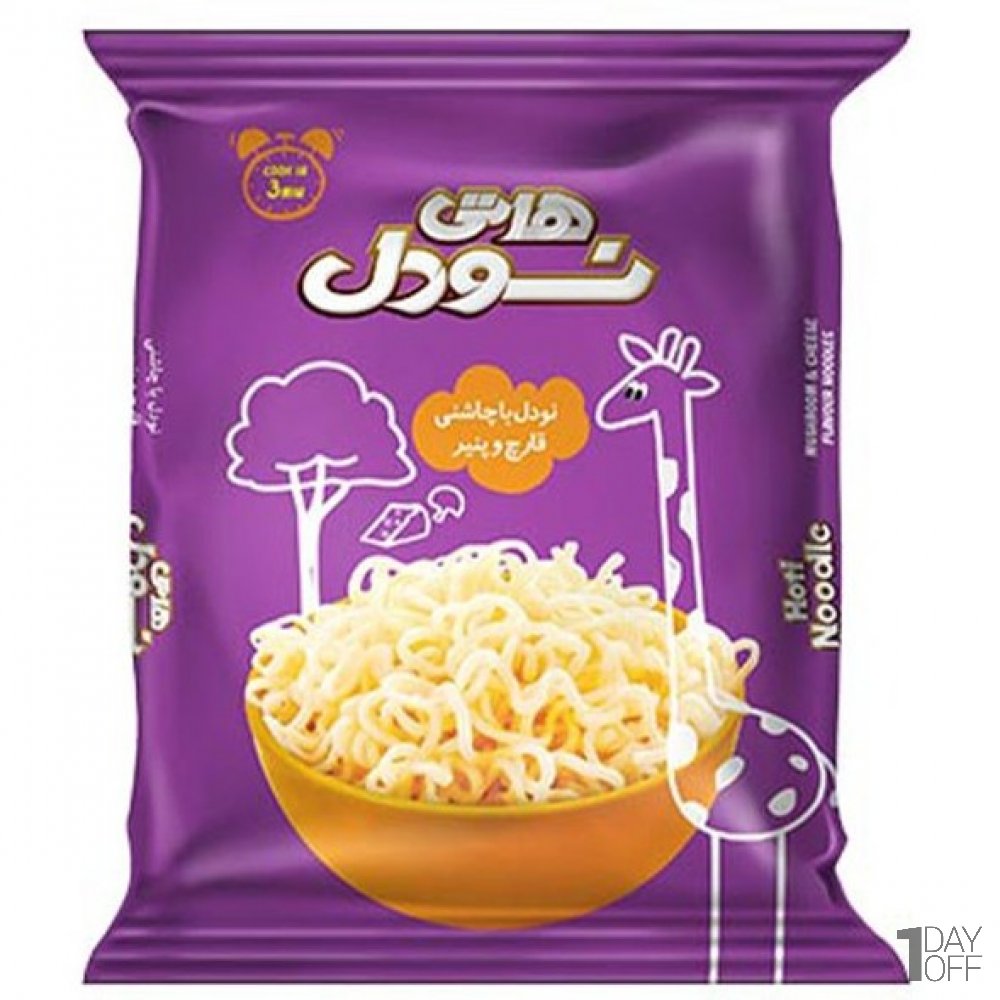نودل با چاشنی قارچ و پنیر هاتی کارا مقدار 77 گرم