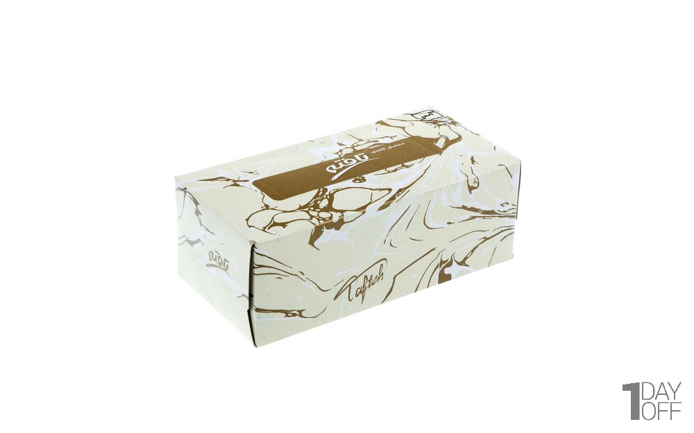 دستمال کاغذی دولایه تافته طرح موج بسته 150 برگ