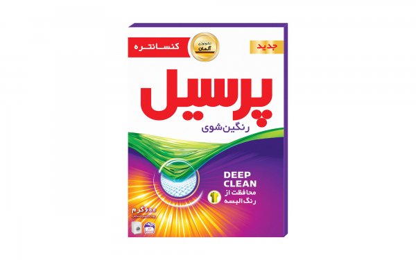پودر ماشین لباسشویی رنگین شوی پرسیل مقدار 600 گرم
