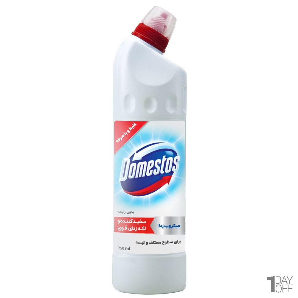 مایع سفیدکننده دامستوس مدل Snow White مقدار 750 میلی‌لیتر
