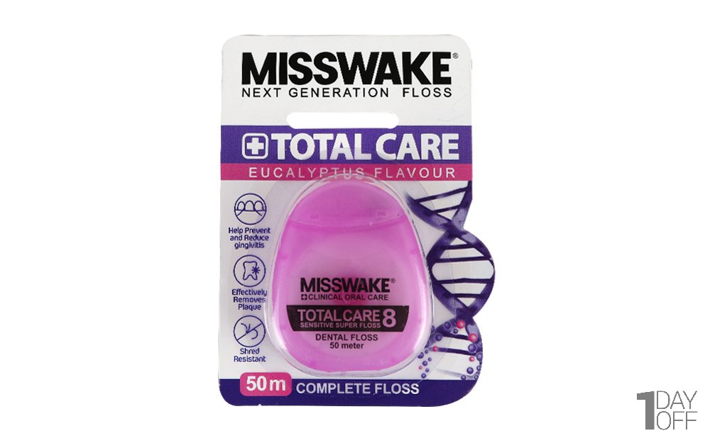نخ‌دندان ضدحساسیت Total Care میسویک مقدار 50 متر