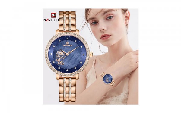 ساعت نیوی‌فورس (NAVIFORCE) مدل NF5017L رنگ رزگلد کد رنگ RG/W