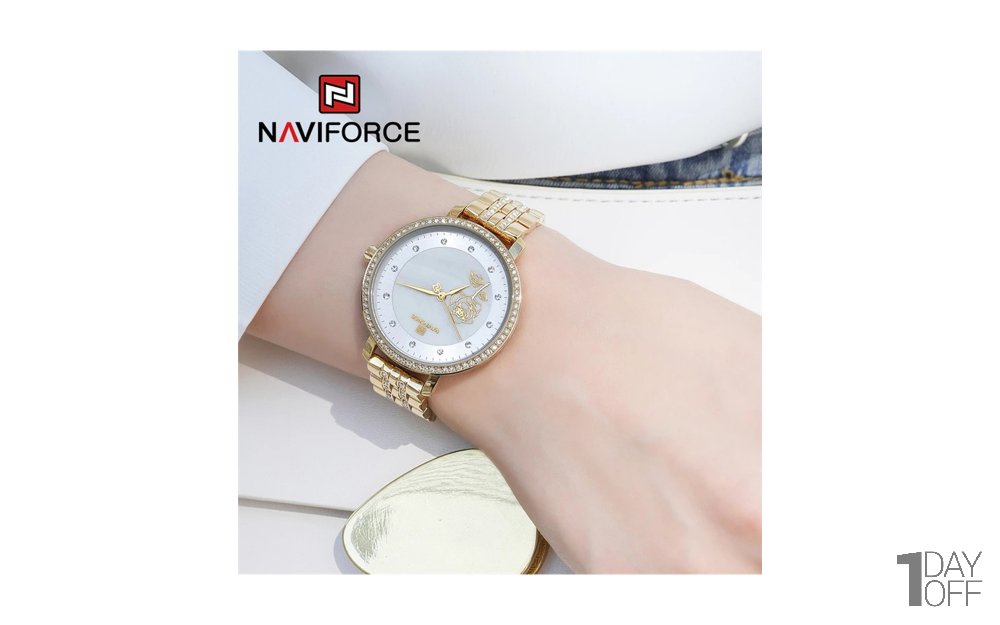 ساعت نیوی‌فورس (NAVIFORCE) مدل NF5017L رنگ رزگلد کد رنگ RG/W