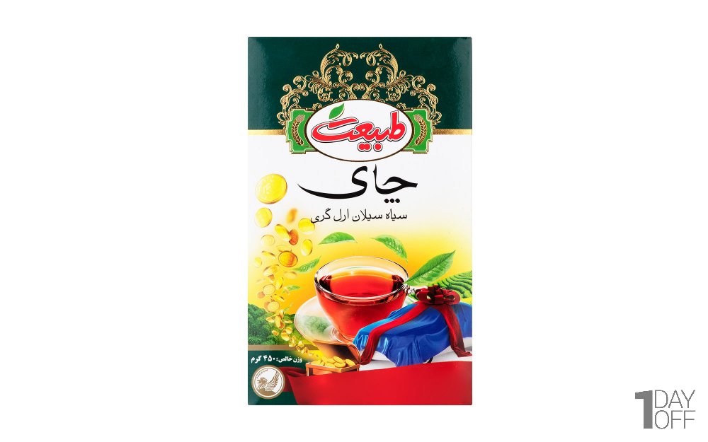 چای سیاه ارل‌گری معطر طبیعت مقدار 450 گرم