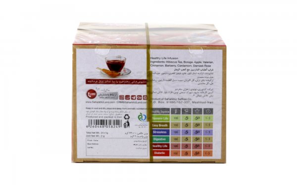 دمنوش دارچین و زرشک سحرخیز بسته 12 عددی