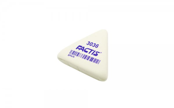 پاک‌کن فکتیس (Factis) مدل 3036 نوع مثلثی رنگ سفید