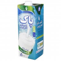 شیر کم چرپ پاکتی پاک 1 لیتر