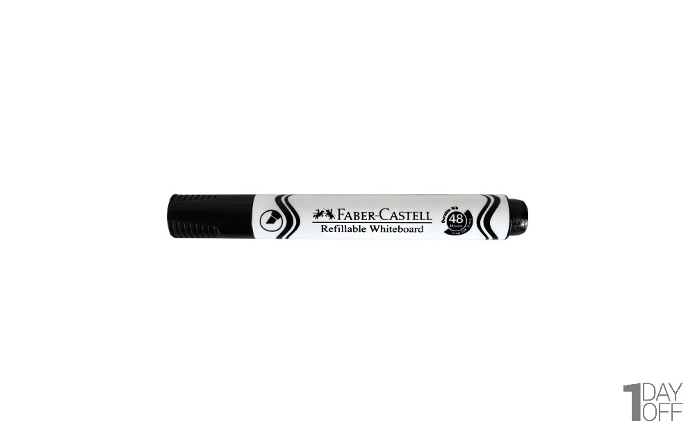ماژیک وایت برد نوک تخت فابر کاستل (Faber Castell) رنگ مشکی 