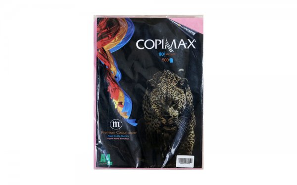 کاغذ A4 صورتی کپی‌مکس (COPIMAX) بسته 500 عددی 