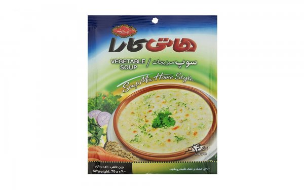 سوپ سبزیجات نیمه‌آماده هاتی‌کارا گلستان مقدار 70 گرم