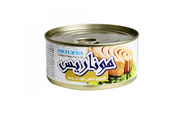 کنسرو ماهی تون در روغن موناریس زرافشان مقدار 180 گرم