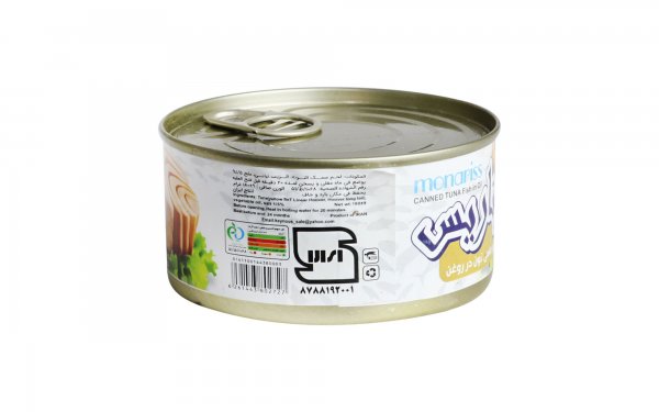 کنسرو ماهی تون در روغن موناریس زرافشان مقدار 180 گرم