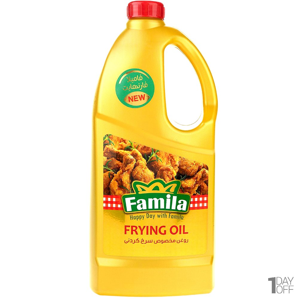 روغن سرخ کردنی طلایی فامیلا مقدار 2.5 لیتر