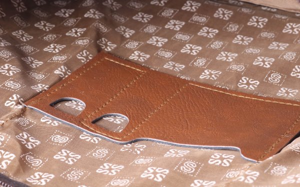 کیف دوکاره اداری قهوه‌ای روشن دیپلمات کد 1718
