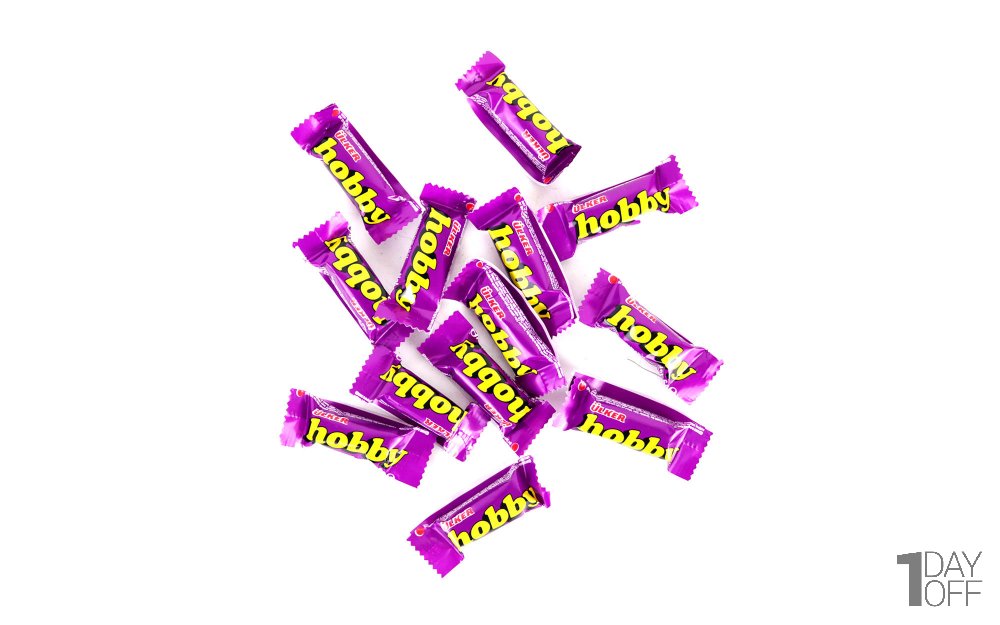 مینی شکلات شیری با مغز فندق هوبی (hobby) بسته 20 عددی