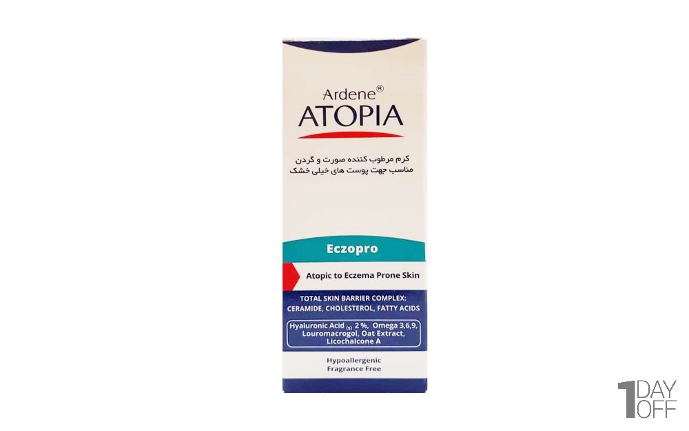 کرم مرطوب‌کننده آردن مدل ATOPIA ECZOPRO مقدار 50 میلی‌لیتر