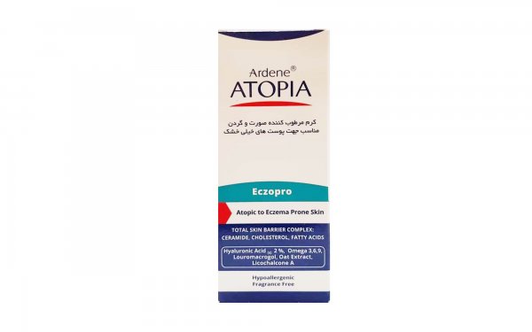 کرم مرطوب‌کننده آردن مدل ATOPIA ECZOPRO مقدار 50 میلی‌لیتر