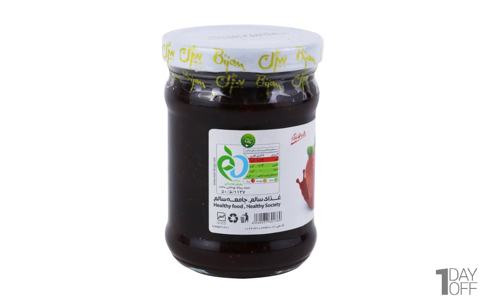 مربا توت‌فرنگی بیژن مقدار 290 گرم