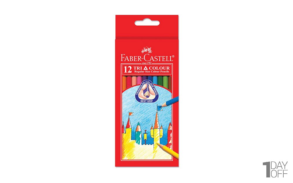مداد رنگی 12 رنگ فابر کاستل (Faber Castell)
