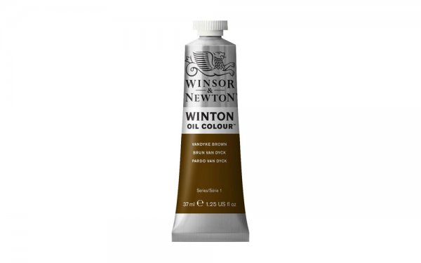 رنگ روغن وینزور (Winsor) سری Winton مقدار 200 میلی‌لیتر نگ VANDYKE BROWN