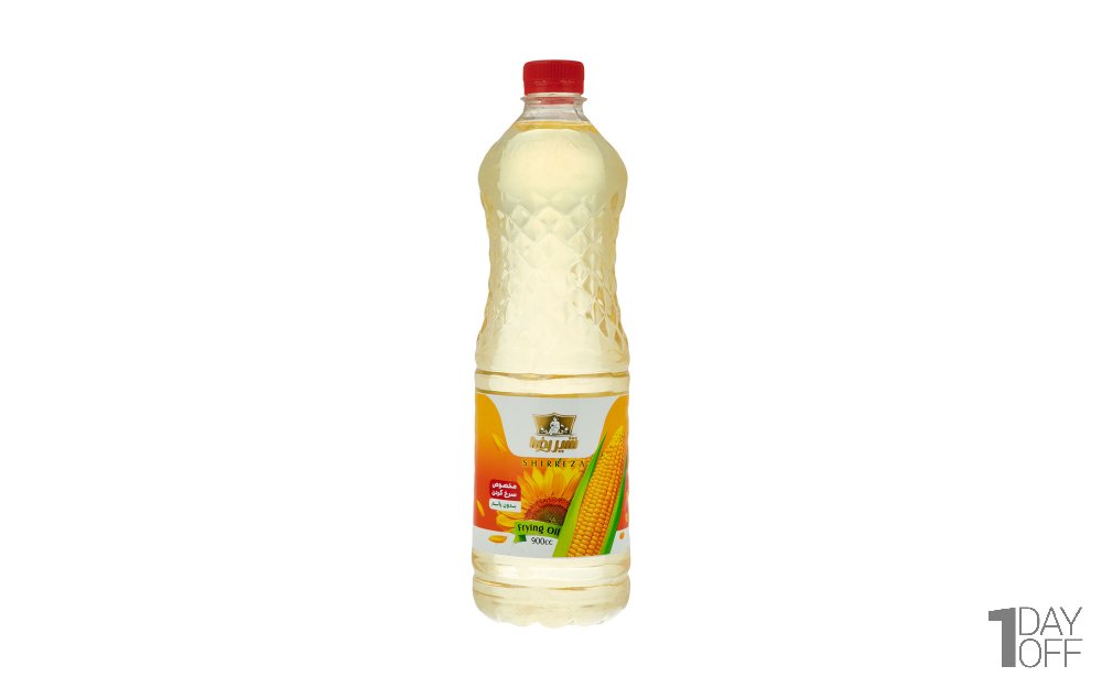 روغن سرخ کردنی آفتابگردان، کانولا و ذرت بدون پالم شیر رضا مقدار 0.9 لیتر