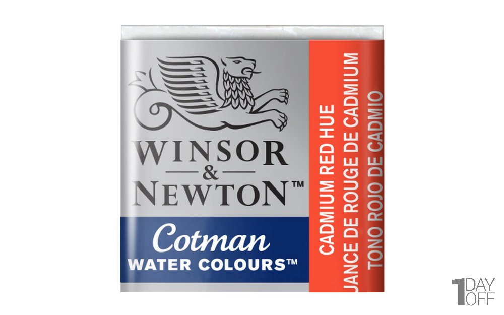 قرص آبرنگ وینزور (Winsor) سری Cotman رنگ CAD RED HUE