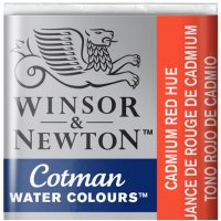 قرص آبرنگ وینزور (Winsor) سری Cotman رنگ CAD RED HUE