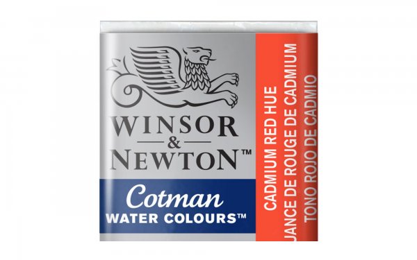 قرص آبرنگ وینزور (Winsor) سری Cotman رنگ CAD RED HUE