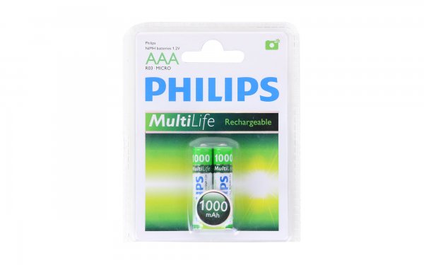 باتری نیم‌قلمی قابل شارژ 2 عددی فیلیپس (Philips) مدل Multi Life