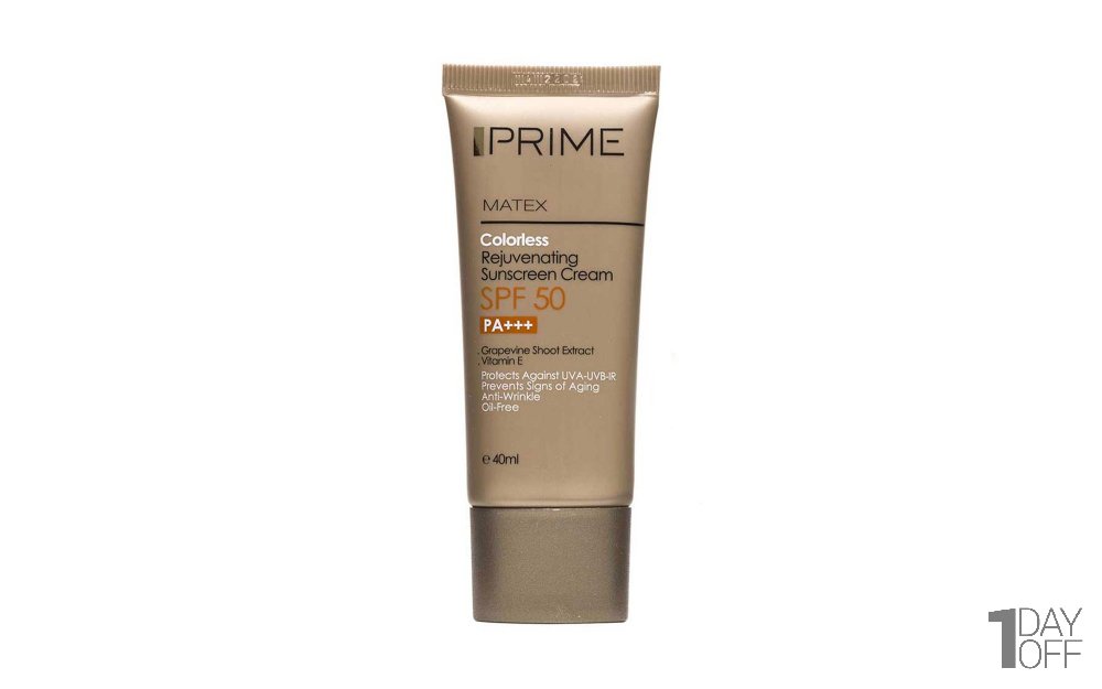 کرم ضد آفتاب بی‌رنگ SPF50  مقدار 40 میلی‌لیتر
