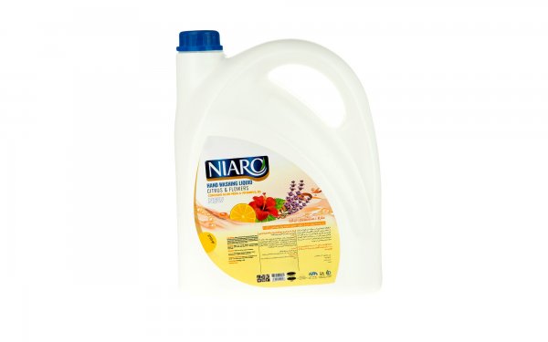 مایع دستشویی حاوی آلوئه‌ورا و ویتامین B5 با رایحه بهارنارنج نیارو مقدار 3750 گرم