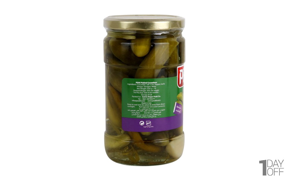 خیارشور ممتاز پیک مقدار 650 گرم