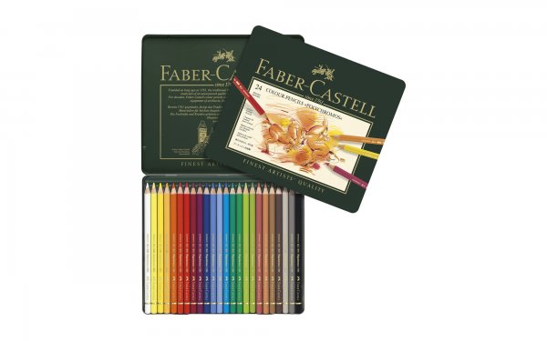 مدادرنگی Polychromos جعبه فلزی 24 رنگ فابر کاستل (Faber Castell)
