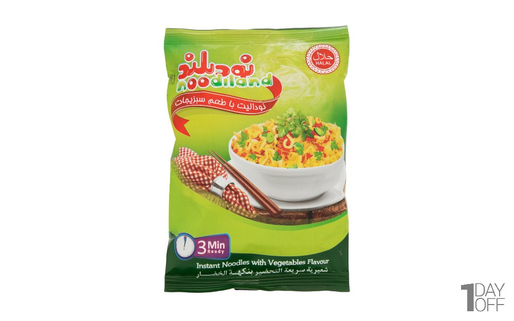 نودل با طعم سبزیجات نودیلند مقدار 75 گرم
