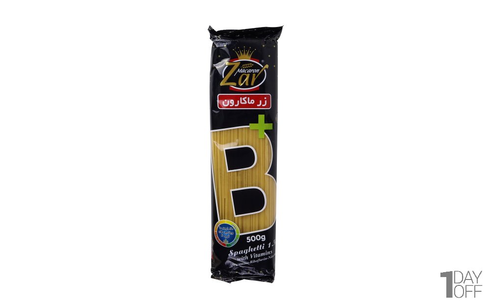 اسپاگتی 1.5 فراسودمند زر ماکارون مقدار 500 گرم