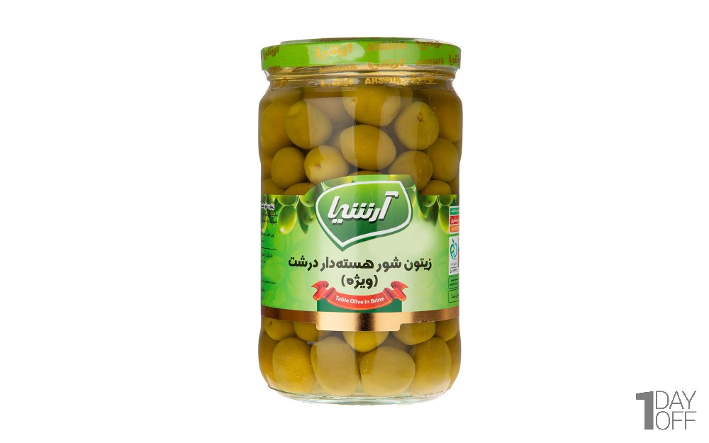 زیتون شور ویژه درشت آرشیا مقدار 660 گرم