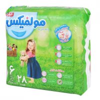 پوشک بچه مولفیکس سایز 6 بسته 28 عددی