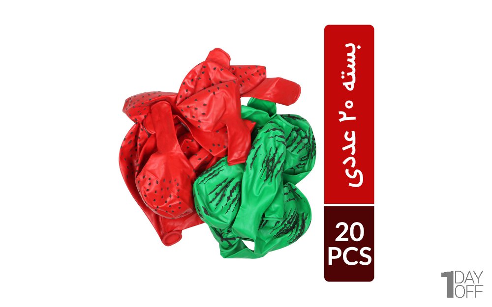 بادکنک یلدایی بسته‌بندی 20 عددی (داخل هر بسته دو طرح)