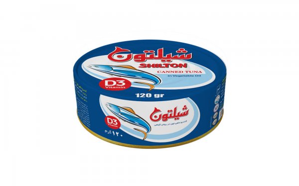 کنسرو ماهی تون در روغن گیاهی شیلتون مقدار 120 گرم