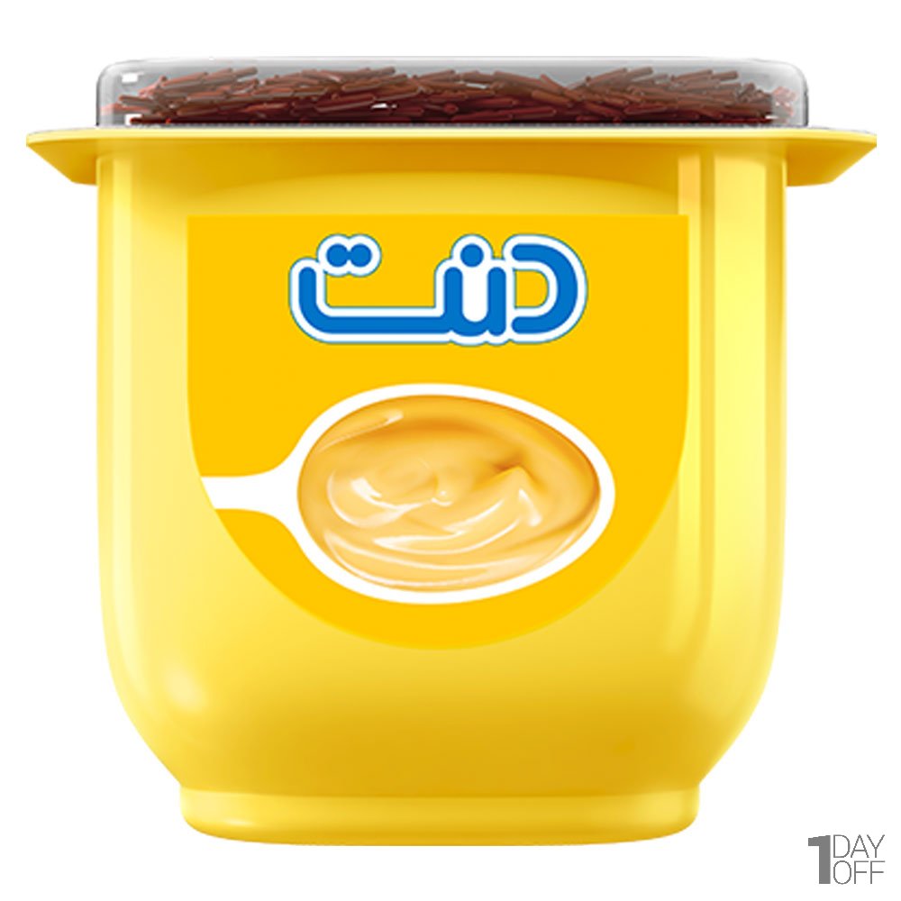 دسر فرانسوی موزی دنت با تاپر ورمیشل شکلاتی مقدار 100 گرم