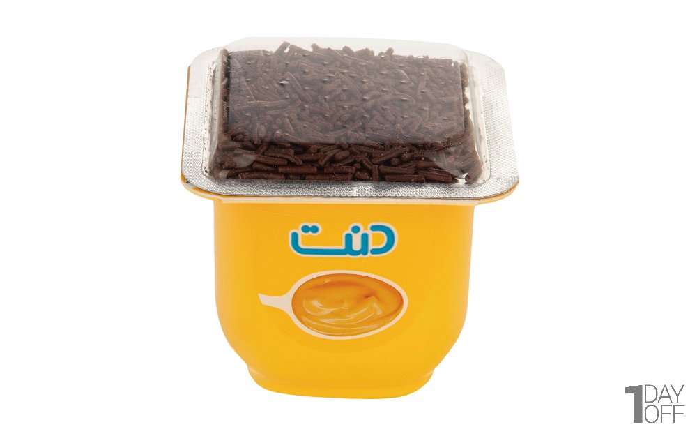 دسر فرانسوی موزی دنت با تاپر ورمیشل شکلاتی مقدار 100 گرم