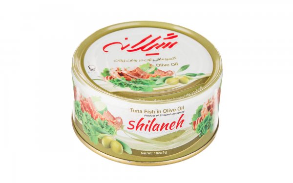 کنسرو ماهی تون در روغن زیتون شیلانه مقدار 180 گرم