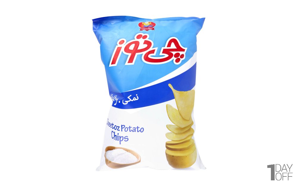 چیپس نمکی چی‌توز مقدار 160 گرم