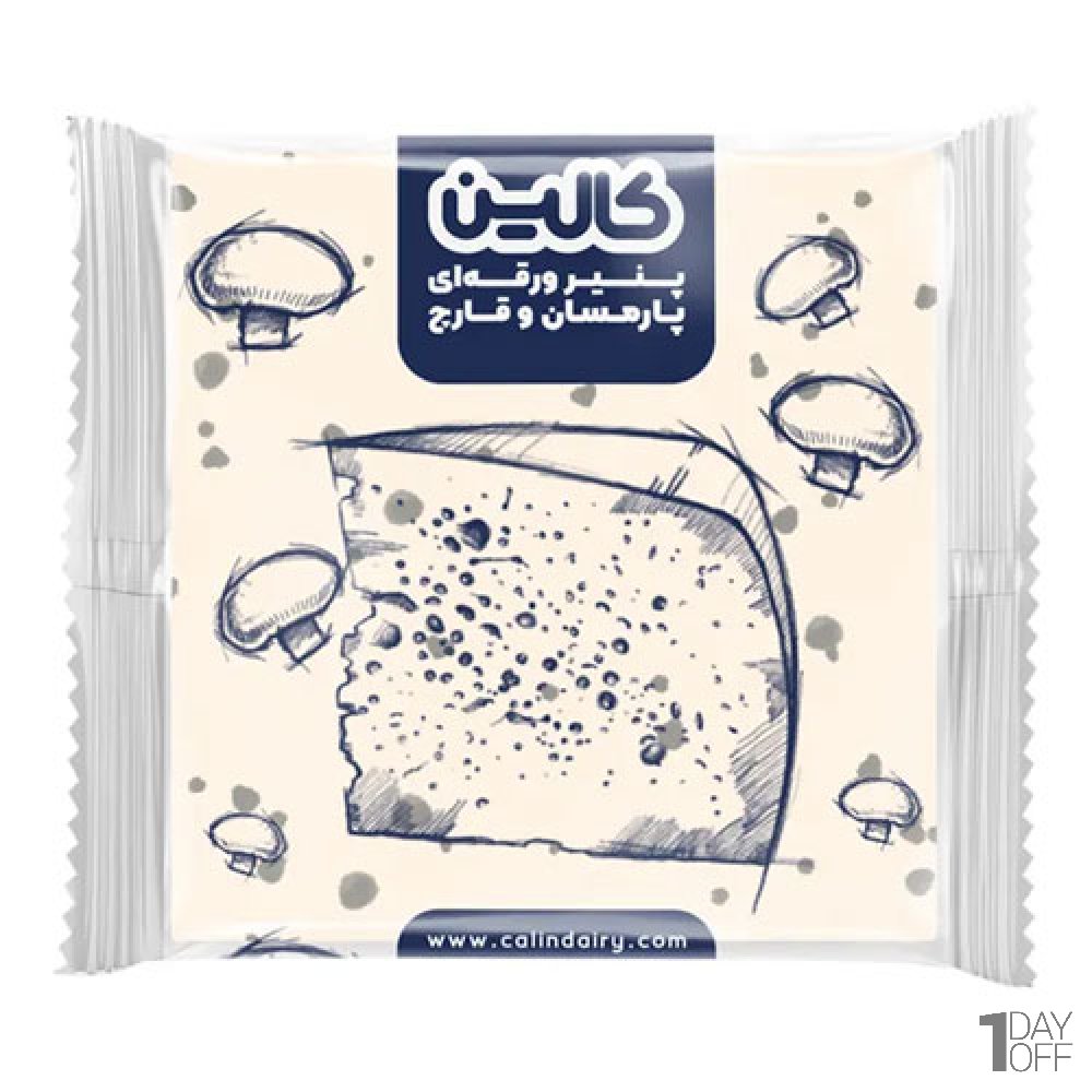 پنیر ورقه‌ای پارمسان و قارچ کالین مقدار 180 گرم
