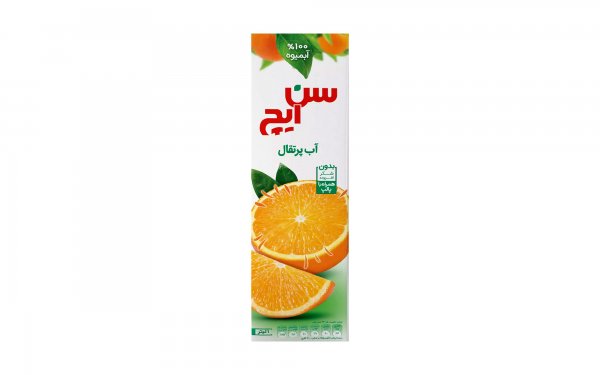 آب پرتقال بدون شکر افزوده با پالپ سن‌ایچ مقدار 1 لیتر