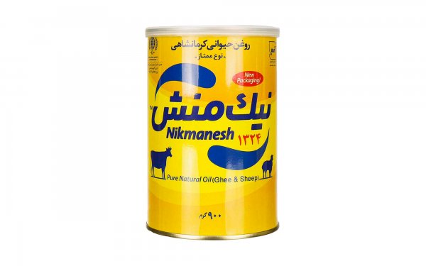 روغن حیوانی کرمانشاهی ممتاز (گاوی-گوسفندی) نیک منش مقدار 900 گرم