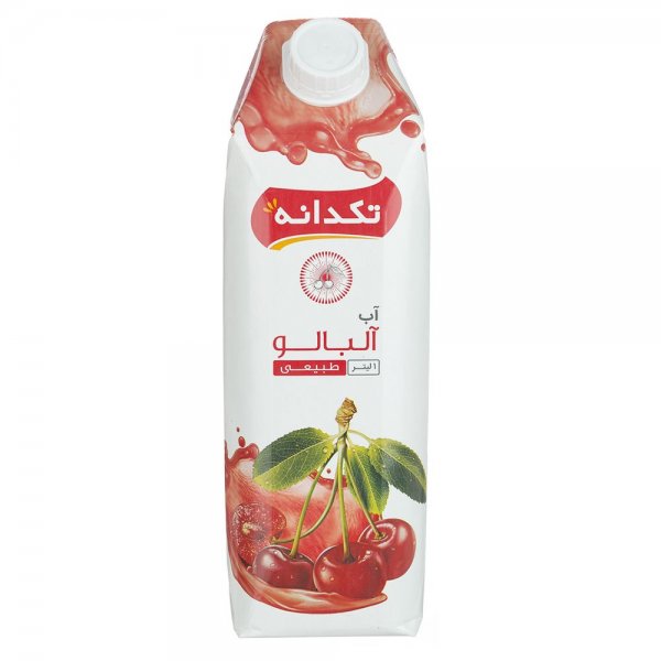 آب آلبالو تکدانه مقدار 1 لیتر