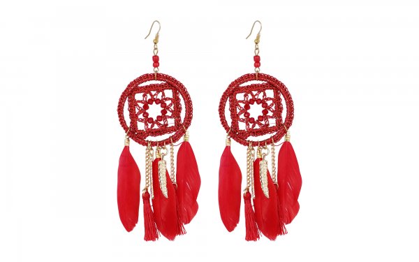 گوشواره لاویسا (LOVISA) استرالیا مدل دریم‌کچر رنگ قرمز 